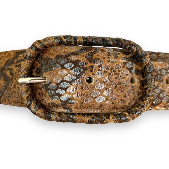 VINTAGE Streets Ahead leather belt 39 inch - Picture 2 of 9